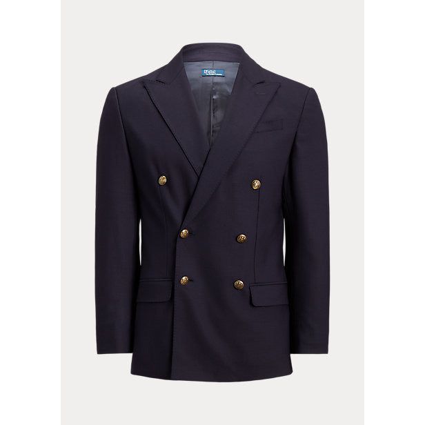 POLO RALPH LAUREN WOOL-BLEND DOUBLE-BREASTED BLAZER - Yooto