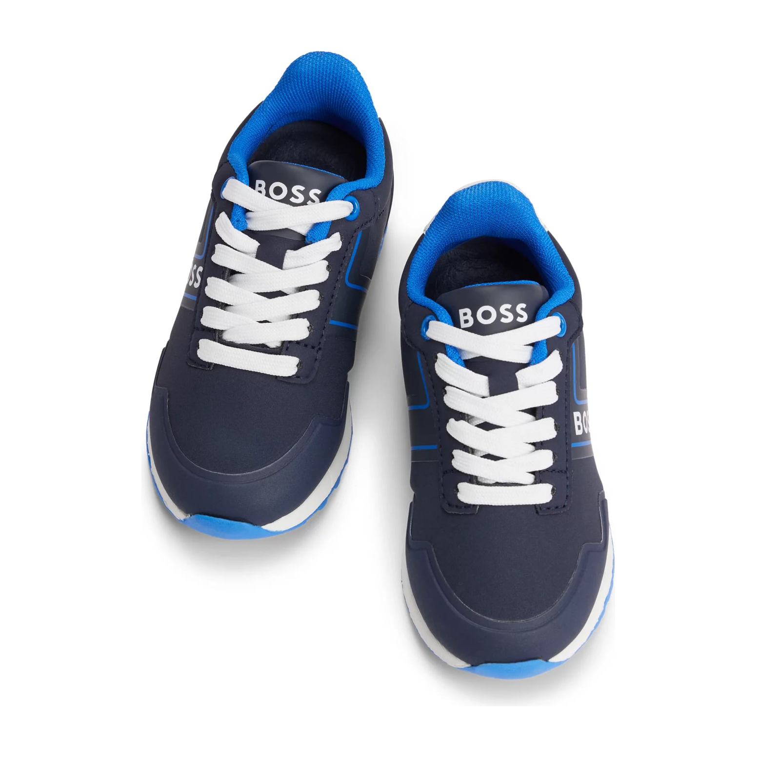 BOSS KIDS LACE-UP TRAINERS WITH LOGO DETAILS - Yooto