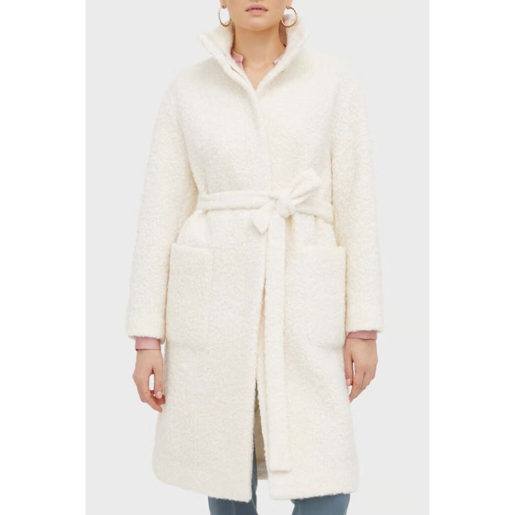 BOSS WOMEN'S WHITE COAT WITH BELT - Yooto