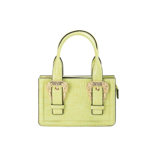 Load image into Gallery viewer, VERSACE JEANS COUTURE COCONUT-EFFECT BAG WITH LOGO BUCKLES - Yooto
