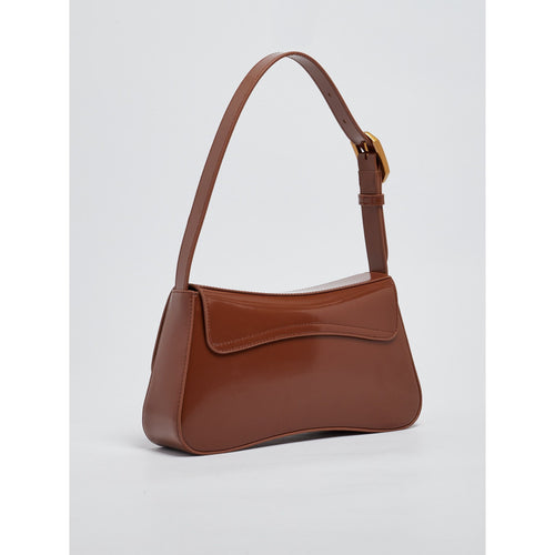 Load image into Gallery viewer, EMPORIO ARMANI BRUSHED-FINISH BAGUETTE SHOULDER BAG - Yooto

