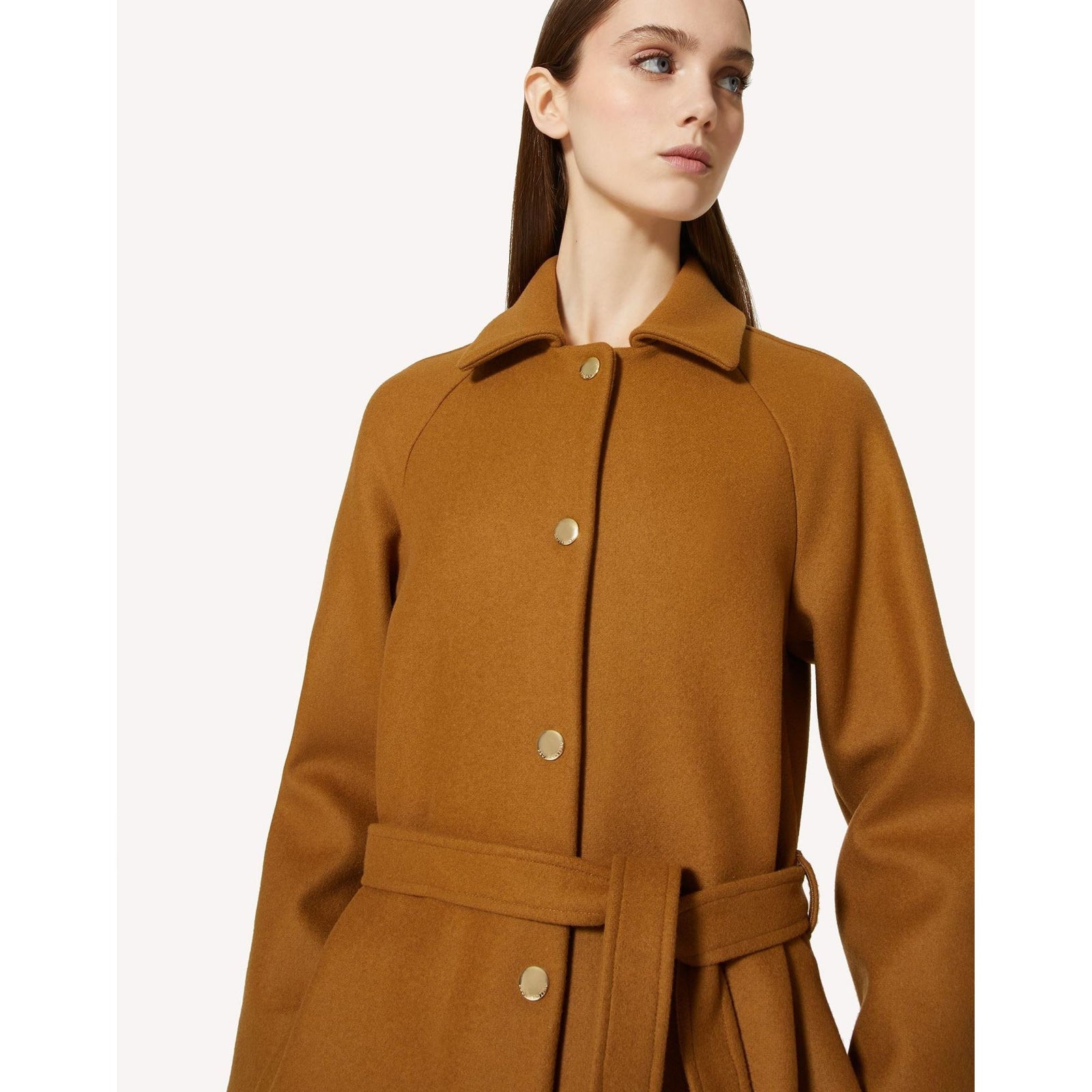 RED VALENTINO CASHMERE WOOL COAT WITH BELT - Yooto