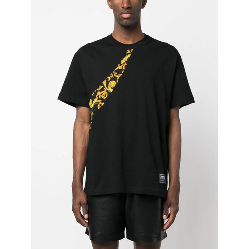 Load image into Gallery viewer, VERSACE JEANS COUTURE BAROQUE-PRINT COTTON T-SHIRT - Yooto
