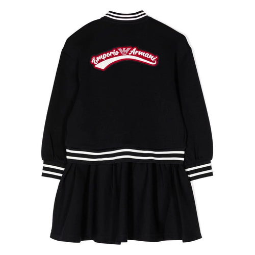 Load image into Gallery viewer, EMPORIO ARMANI KIDS LOGO-PATCH COTTON DRESS - Yooto
