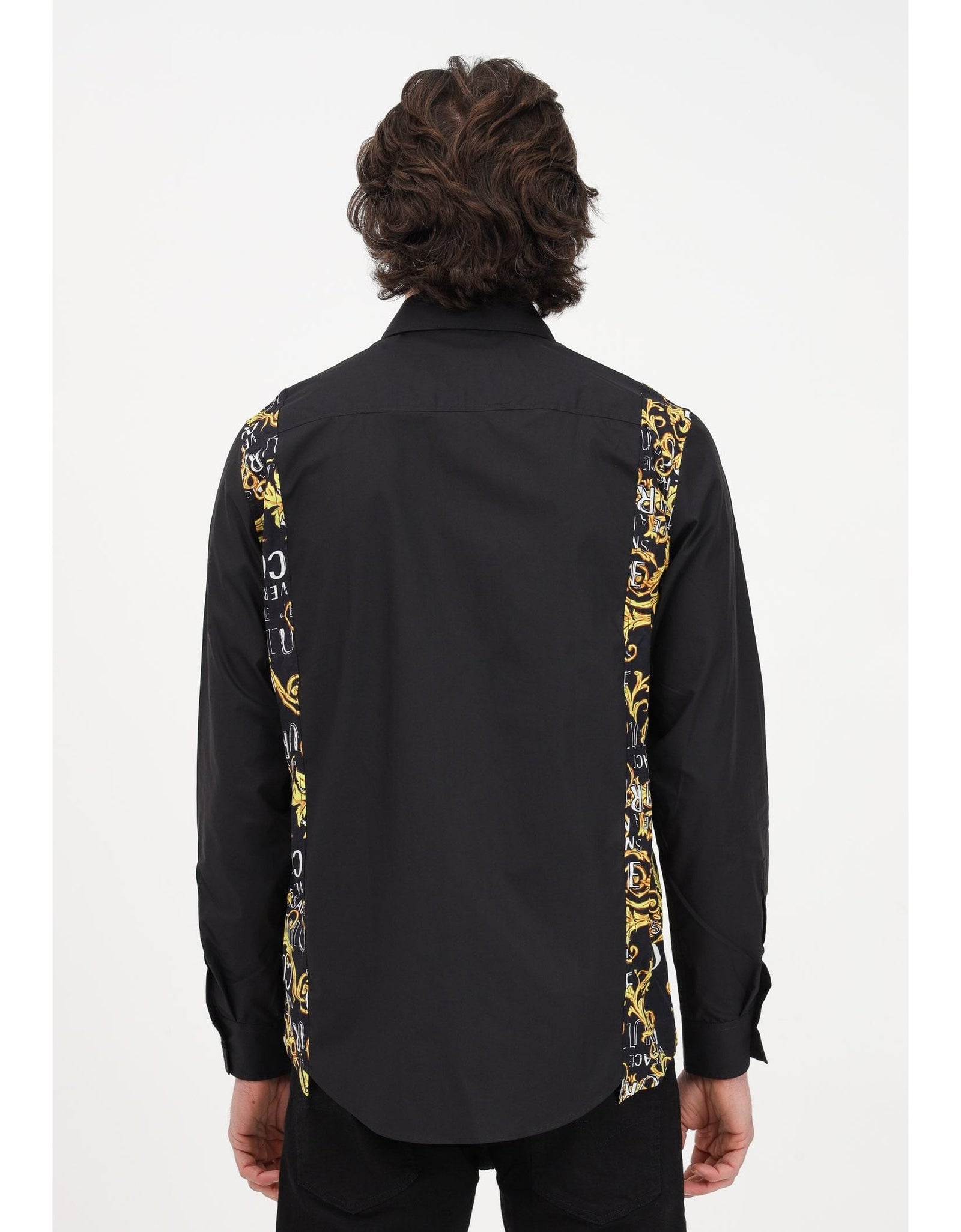 VERSACE JEANS COUTURE SHIRT WITH SIDE COUTURE LOGO PATTERN– Yooto