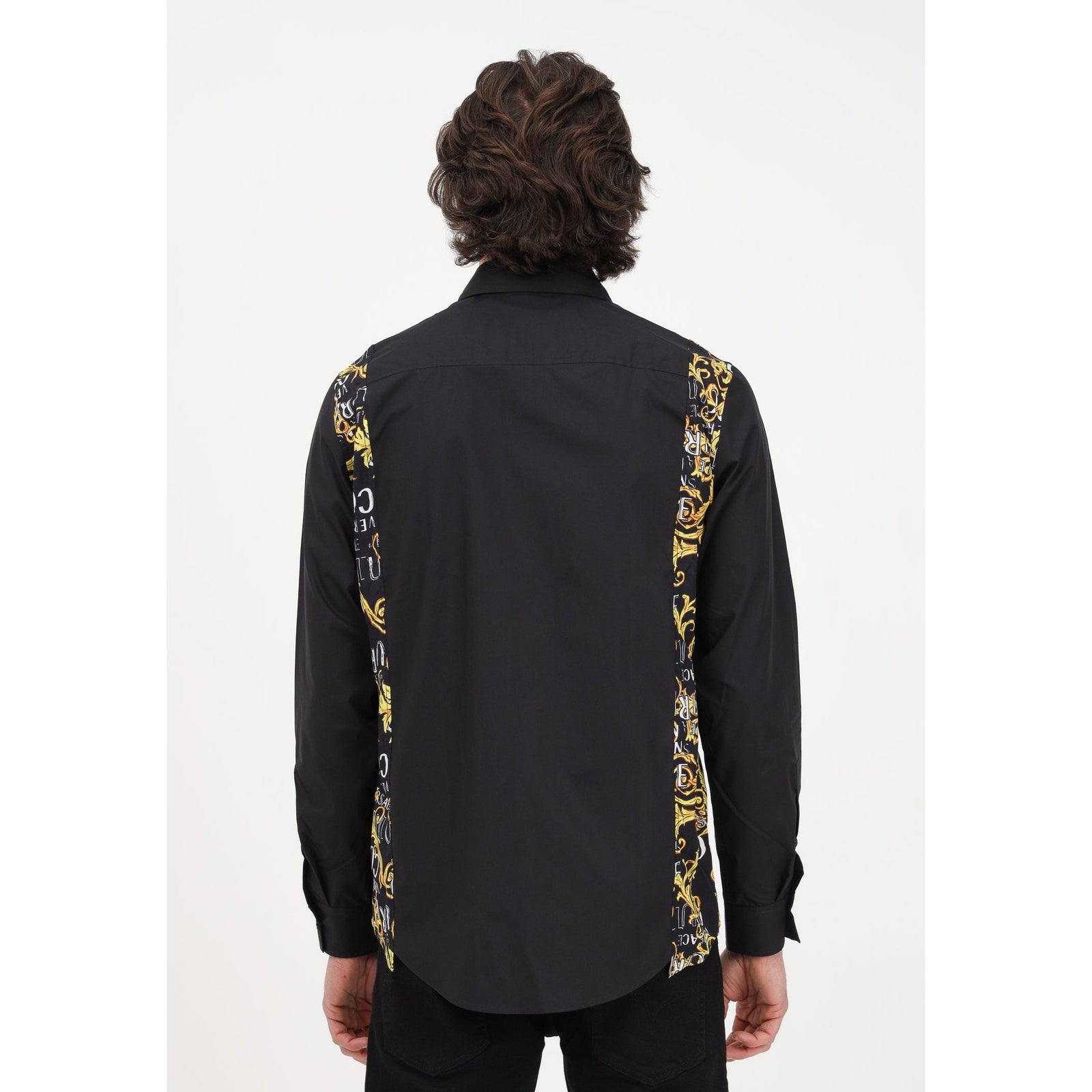 VERSACE JEANS COUTURE SHIRT WITH SIDE COUTURE LOGO PATTERN - Yooto