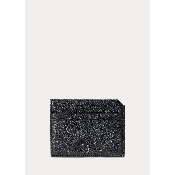 POLO RALPH LAUREN PEBBLED LEATHER CARD CASE - Yooto