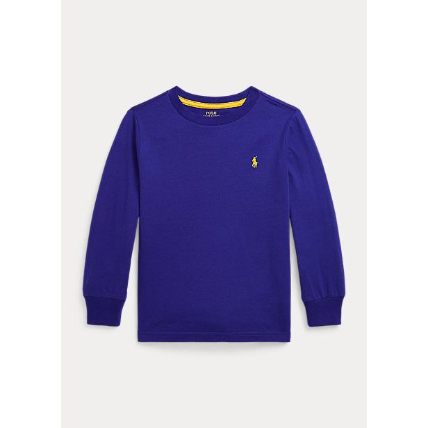 POLO RALPH LAUREN LOGO COTTON JERSEY LONG-SLEEVE T-SHIRT - Yooto