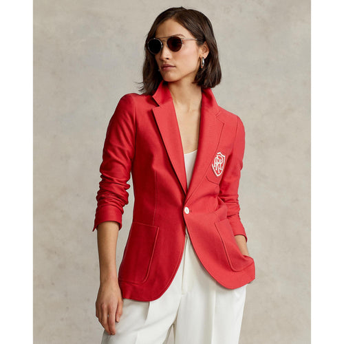 Load image into Gallery viewer, Logo-Patch Double-Knit Blazer - Yooto
