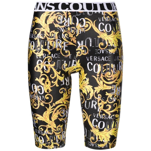 Load image into Gallery viewer, VERSACE JEANS COUTURE BLACK ANG GOLD LEGGINS WITH BAROQUE - Yooto
