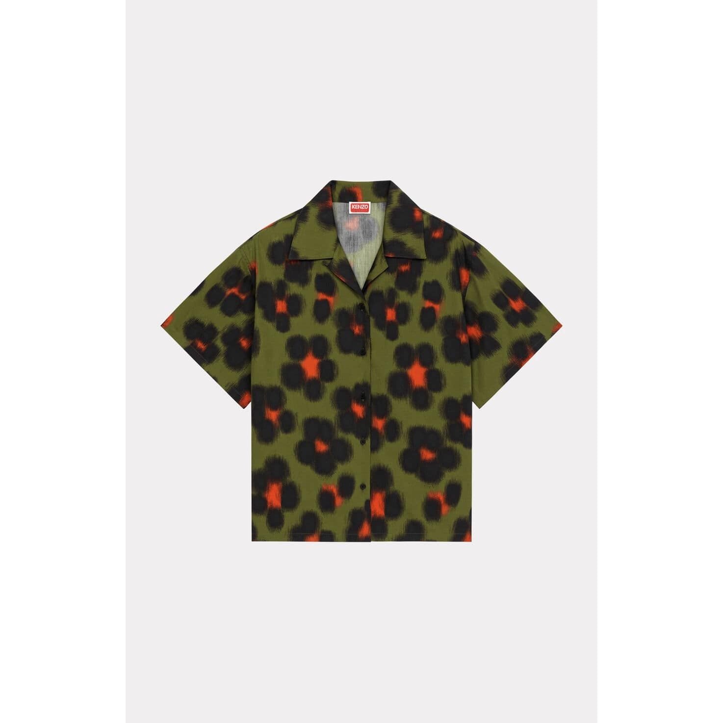 KENZO 'HANA LEOPARD' BOXY SHIRT - Yooto