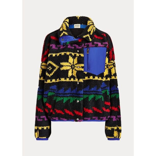 Load image into Gallery viewer, POLO RALPH LAUREN GEO-MOTIF RIPSTOP-TRIM HIGH-PILE JACKET - Yooto
