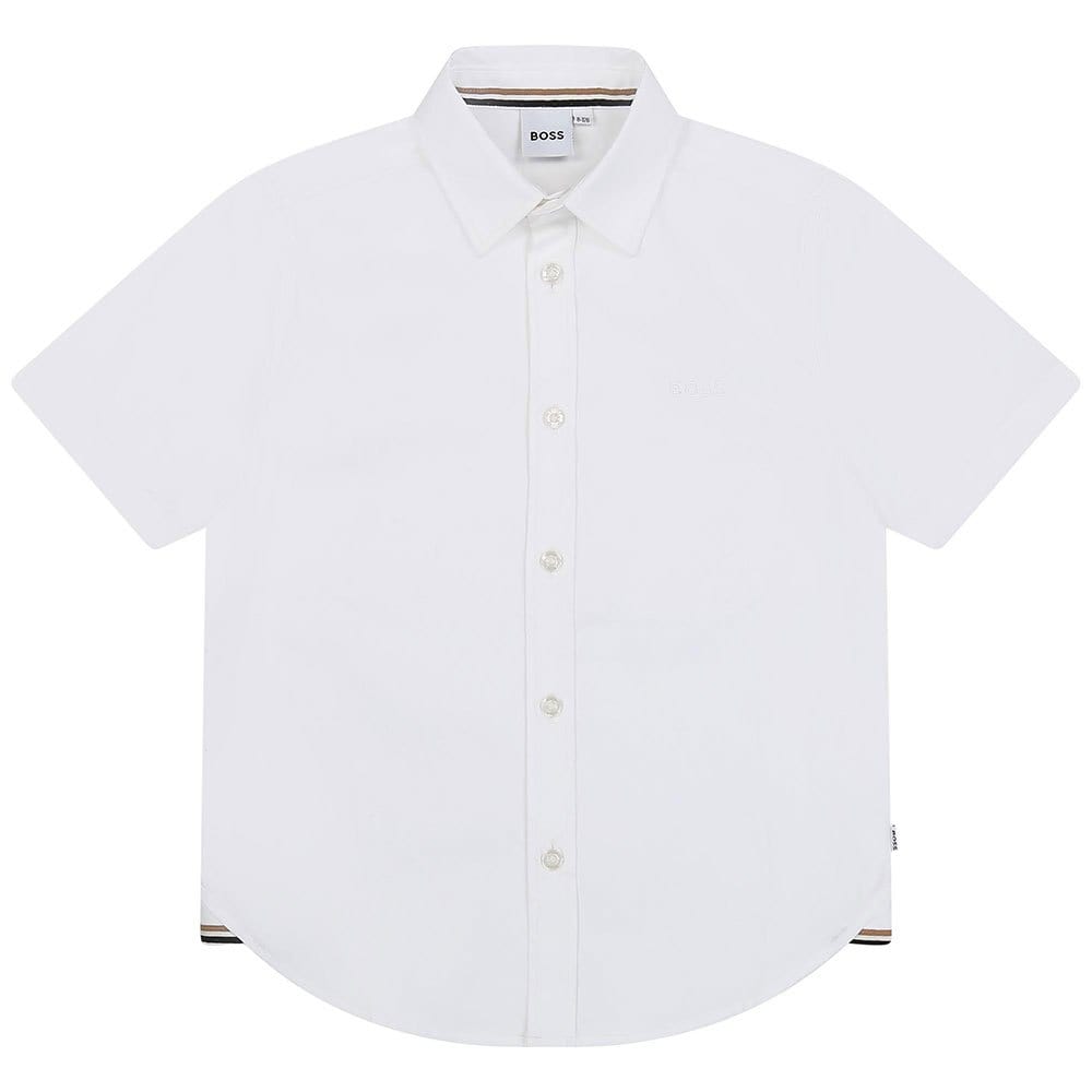 BOSS KIDS' OXFORD SHORT SLEEVE SHIRT - Yooto