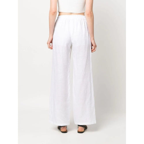 Load image into Gallery viewer, EMPORIO ARMANI WIDE-LEG LINEN-FLAX TROUSERS - Yooto
