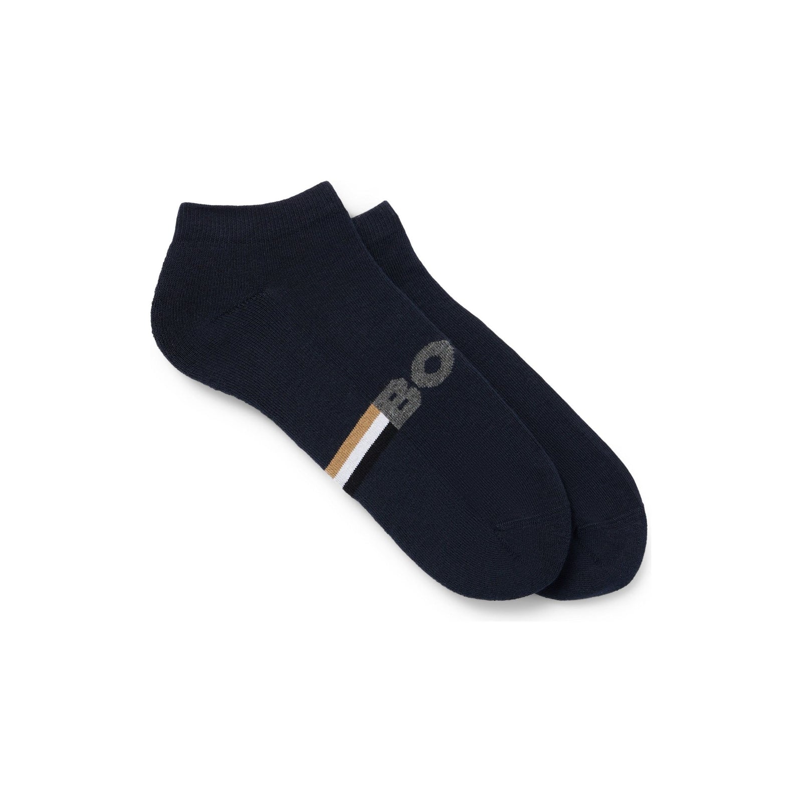 BOSS COTTON BLEND ANKLE SOCKS IN A PACK OF TWO - Yooto