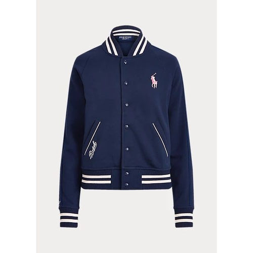 Load image into Gallery viewer, POLO RALPH LAUREN PINK PONY FLEECE BASEBALL JACKET - Yooto
