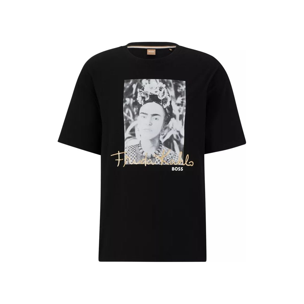 BOSS RELAXED-FIT ORGANIC-COTTON T-SHIRT WITH FRIDA KAHLO GRAPHIC - Yooto