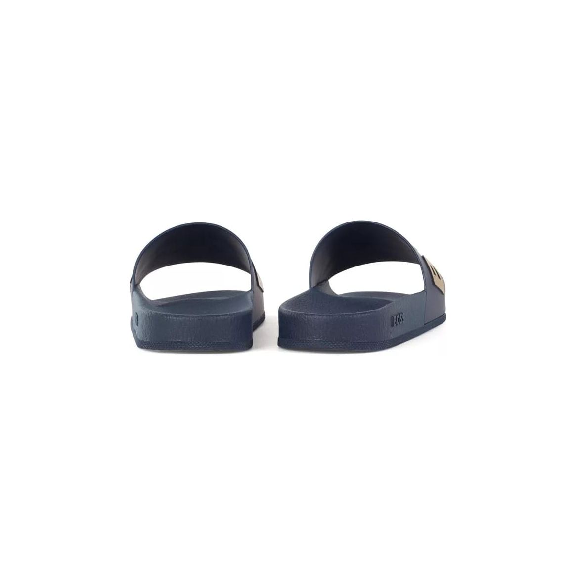 BOSS ITALIAN-MADE SLIDES WITH CONTRAST-LOGO STRAP - Yooto