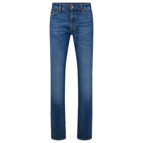 Load image into Gallery viewer, BOSS REGULAR-FIT JEANS IN BLUE COMFORT-STRETCH DENIM - Yooto
