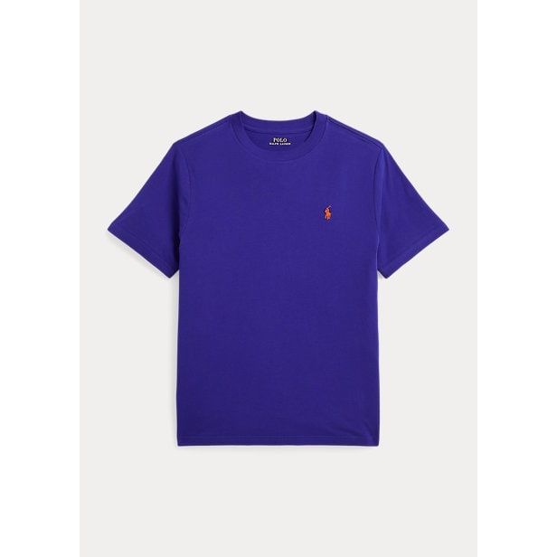 POLO RALPH LAUREN COTTON JERSEY CREWNECK T-SHIRT - Yooto