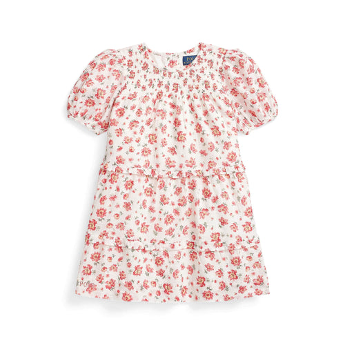 Load image into Gallery viewer, Floral Cotton Dobby Dress - Yooto
