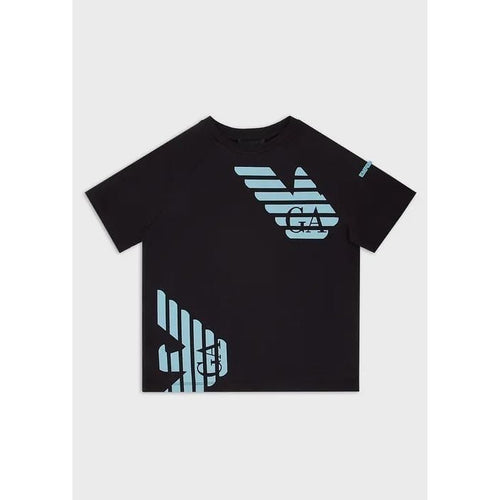 EMPORIO ARMANI KIDS JERSEY T SHIRT WITH OVERSIZED EAGLES Yooto