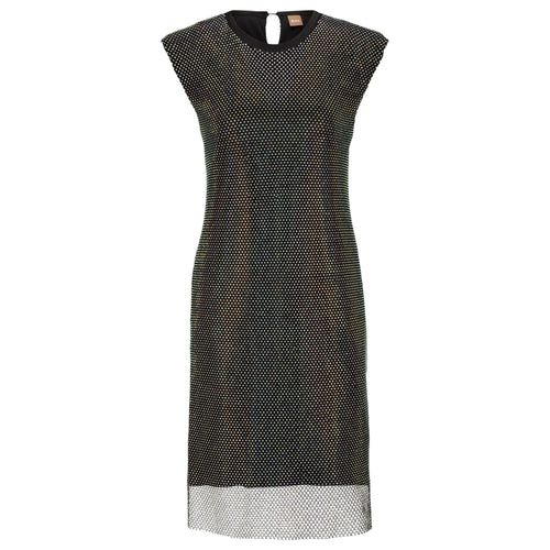 Load image into Gallery viewer, BOSS SLEEVELESS REGULAR-FIT DRESS IN SPARKLING MESH - Yooto
