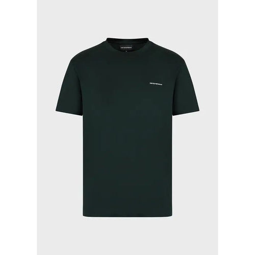 Load image into Gallery viewer, EMPORIO ARMANI TENCEL-JERSEY BLEND T-SHIRT WITH MICRO LOGO LETTERING - Yooto
