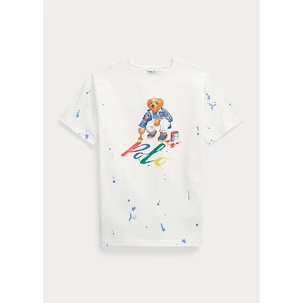 POLO RALPH LAUREN POLO BEAR COTTON JERSEY T-SHIRT - Yooto