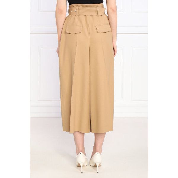 BOSS MODERN-FIT WIDE-LEG TROUSERS IN A WOOL BLEND - Yooto