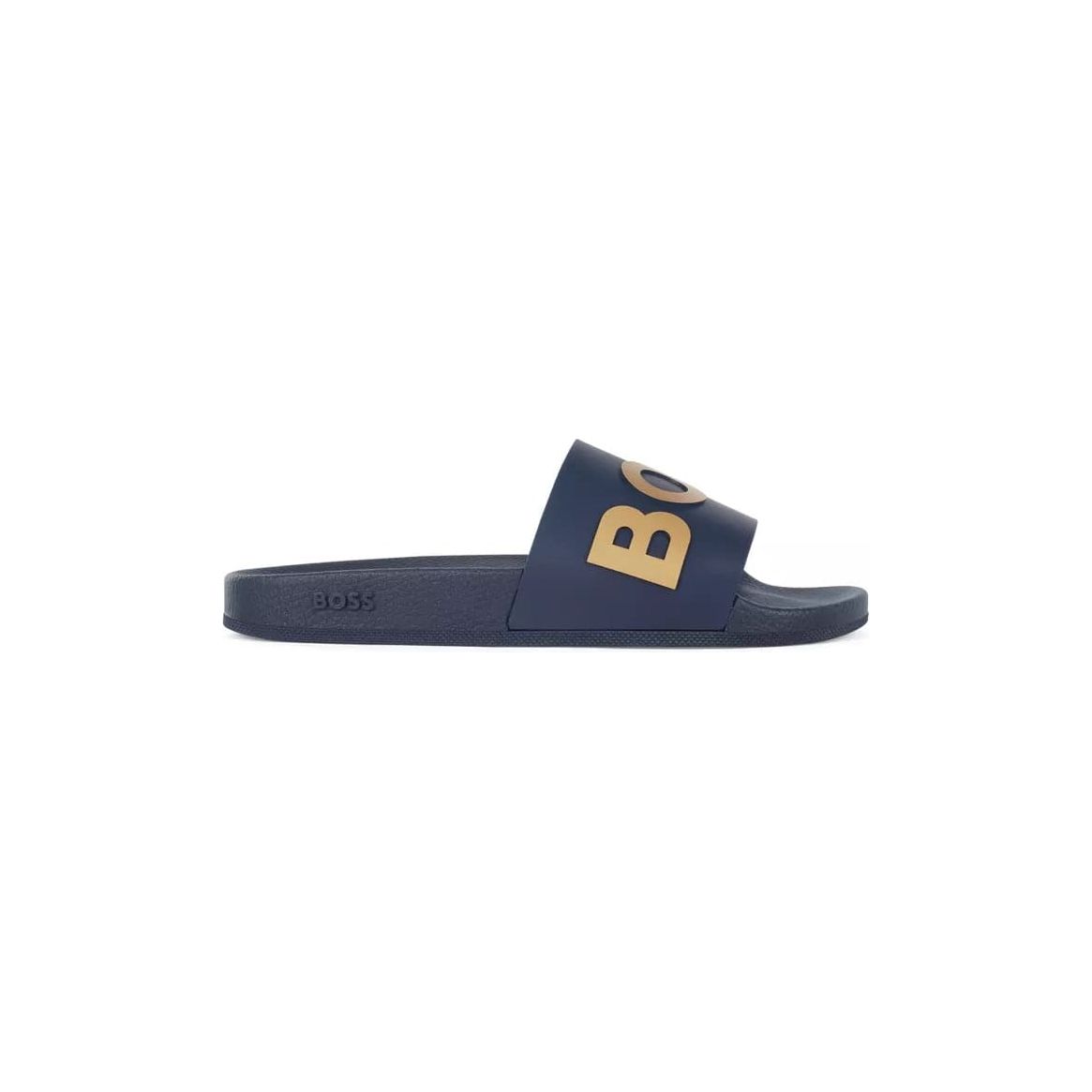 BOSS ITALIAN-MADE SLIDES WITH CONTRAST-LOGO STRAP - Yooto