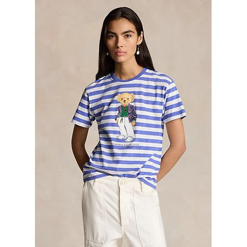 Load image into Gallery viewer, POLO RALPH LAUREN POLO BEAR STRIPED COTTON TEE - Yooto
