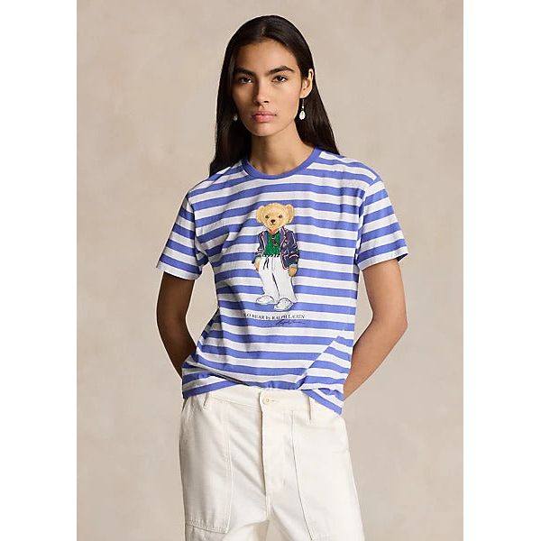 POLO RALPH LAUREN POLO BEAR STRIPED COTTON TEE - Yooto