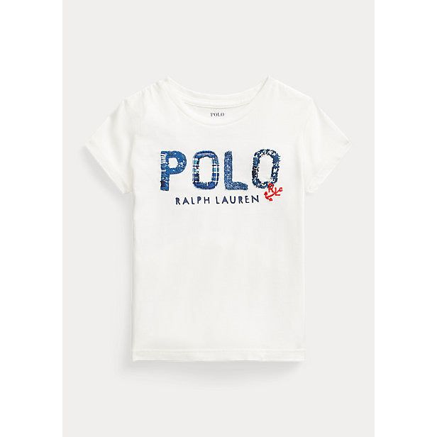 POLO RALPH LAUREN LOGO COTTON JERSEY T-SHIRT - Yooto