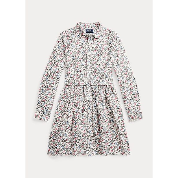 Polo Ralph Lauren Floral Cotton Oxford Shirtdress - Yooto