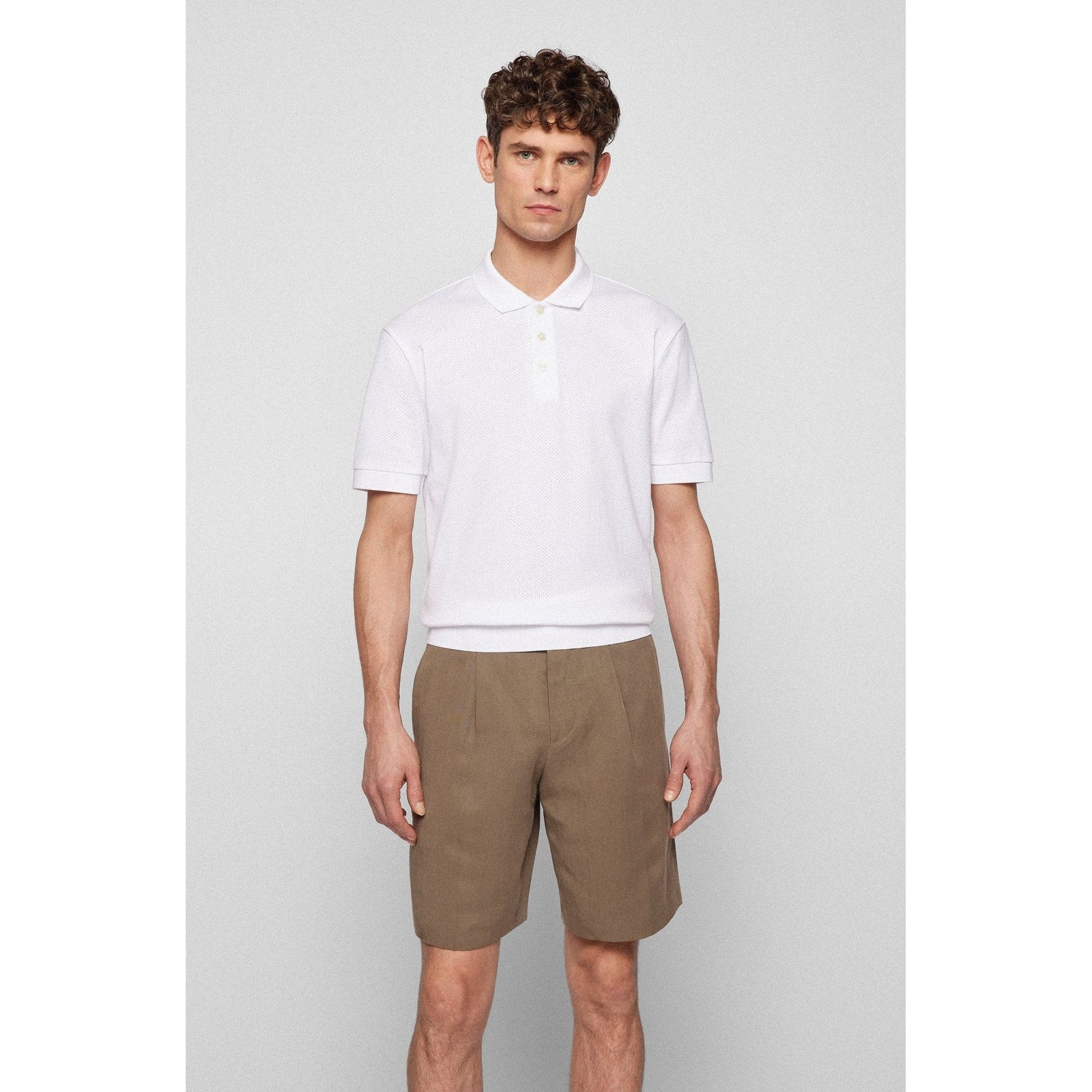 REGULAR-FIT POLO SHIRT IN MERCERISED COTTON - Yooto