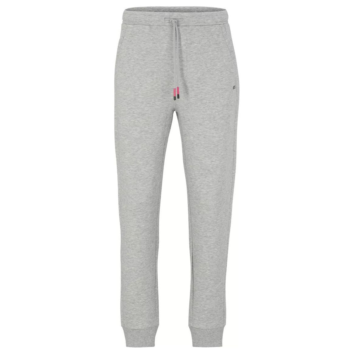 BOSS REGULAR-FIT TRACKSUIT BOTTOMS WITH MULTI-COLOURED LOGOS - Yooto
