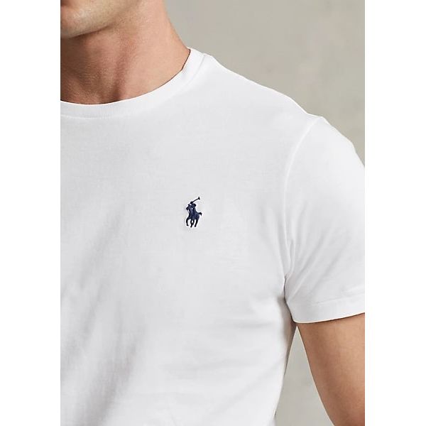 POLO RALPH LAUREN CUSTOM SLIM FIT JERSEY CREWNECK T-SHIRT - Yooto