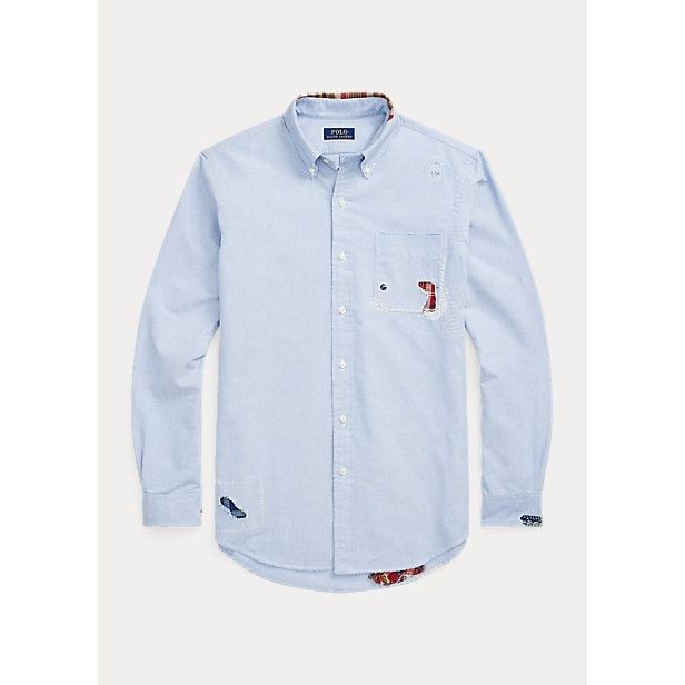 POLO RALPH LAUREN CLASSIC FIT DISTRESSED OXFORD SHIRT - Yooto