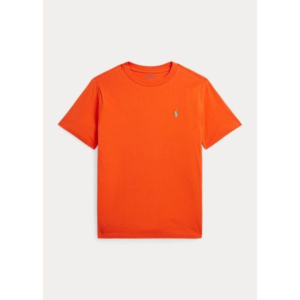 POLO RALPH LAUREN COTTON JERSEY CREWNECK T-SHIRT - Yooto