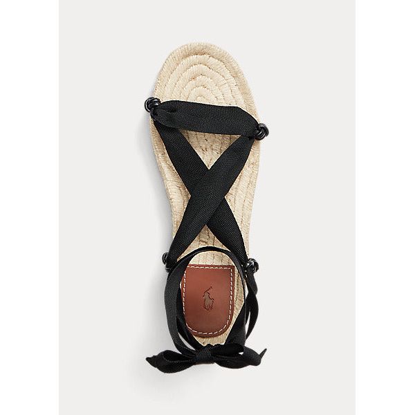 POLO RALPH LAUREN LACE UP ESPADRILLE SANDALS Yooto