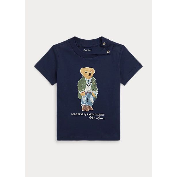 POLO RALPH LAUREN POLO BEAR COTTON JERSEY T-SHIRT - Yooto