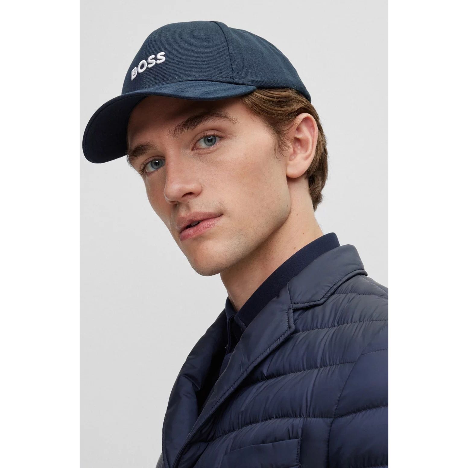 BOSS COTTON-TWILL SIX-PANEL CAP WITH EMBROIDERED LOGO - Yooto