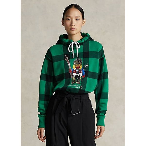 Load image into Gallery viewer, Polo Ralph Lauren
Polo Bear Plaid Fleece Hoodie - Yooto
