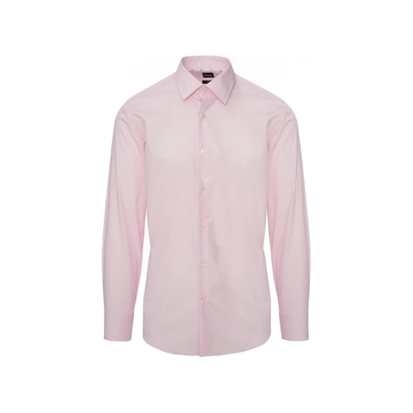 BOSS SLIM-FIT SHIRT IN EASY-IRON STRETCH-COTTON POPLIN - Yooto