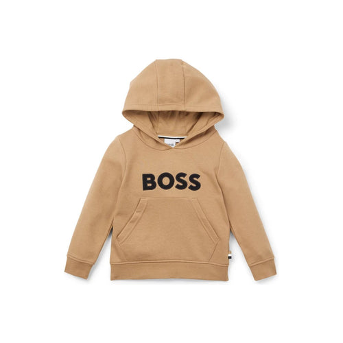 Load image into Gallery viewer, BOSS KIDS&#39; COTTON-BLEND HOODIE WITH LOGO PRINT - Yooto
