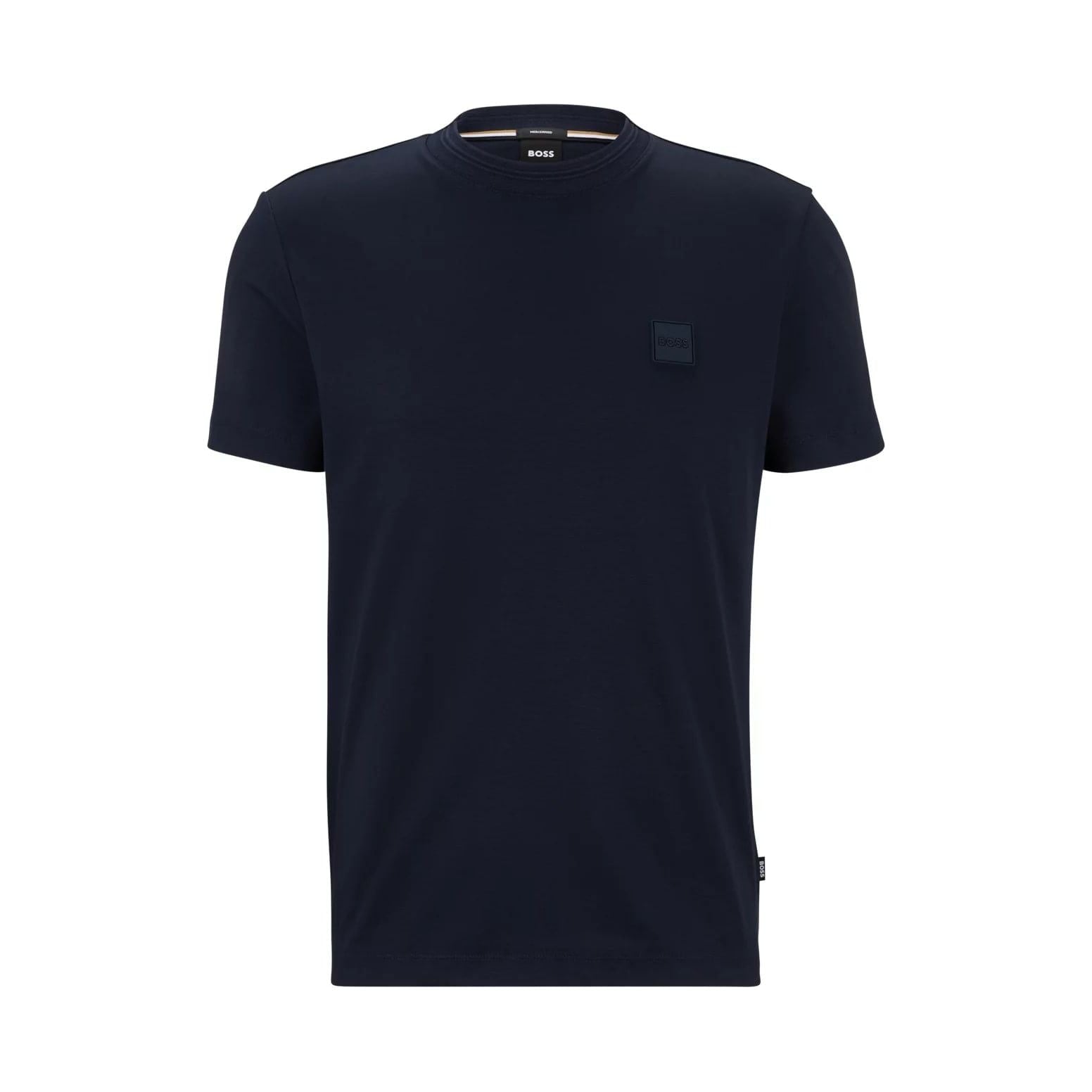 BOSS ORGANIC-COTTON T-SHIRT WITH LOGO BADGE - Yooto