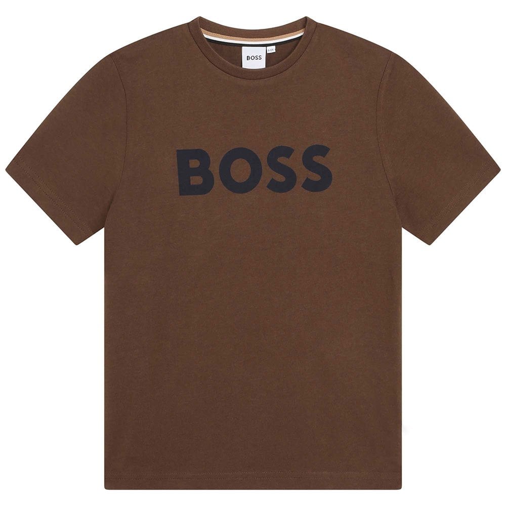 BOSS KIDS LOGO-PRINT COTTON T-SHIRT - Yooto