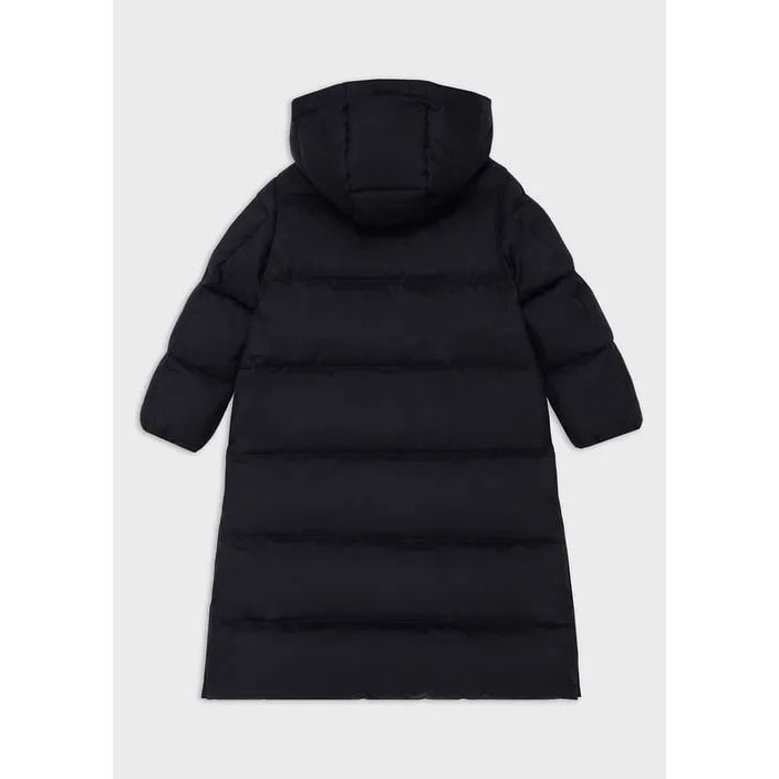 EMPORIO ARMANI KIDS LONG, QUILTED-NYLON PUFFER JACKET WITH RECYCLED DOWN - Yooto