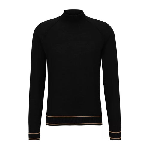 Load image into Gallery viewer, BOSS FINE-KNIT WOOL-BLEND SWEATER WITH STRIPED HEM - Yooto
